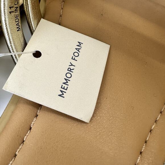 Universal Thread Womens Rian Slide Sandals Gold Summer Beach Comfort Sze 11 - Picture 14 of 16